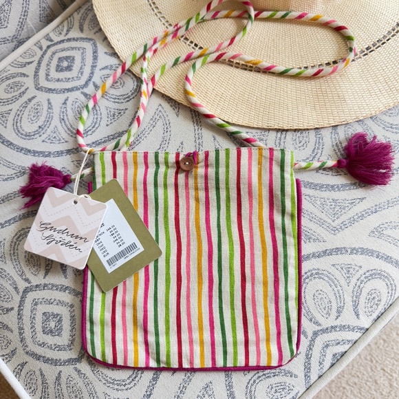 Gudrun Sjöden Striped Cross-Body  Bag – NWT - Picture 1 of 8